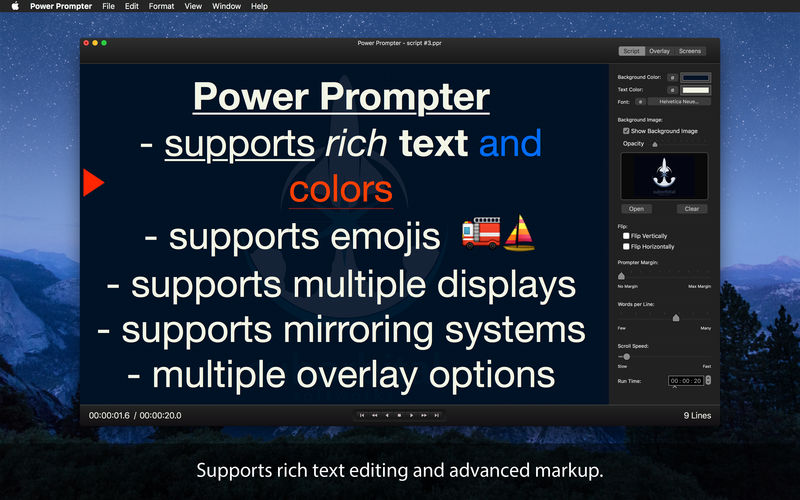 free teleprompter for mac
